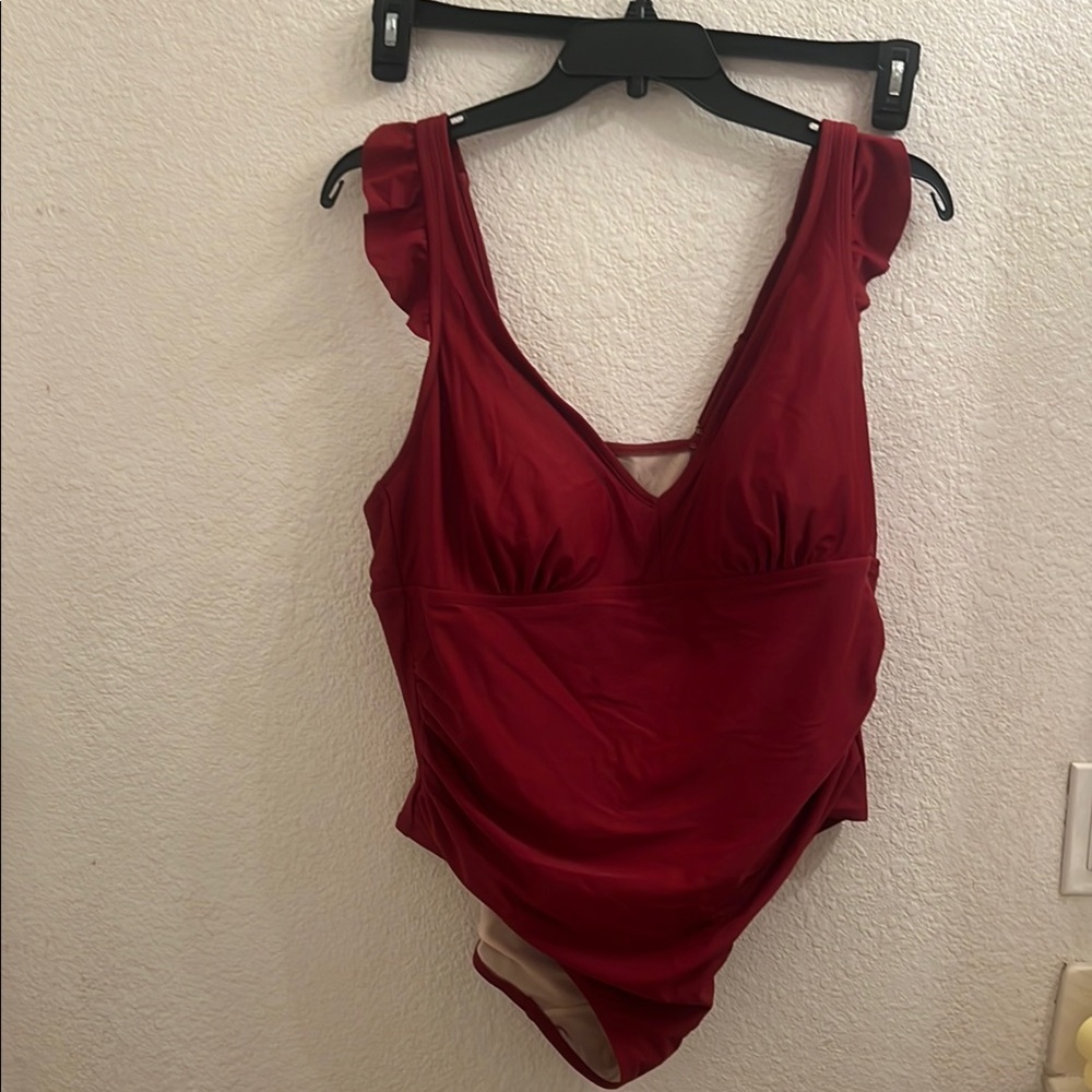 Rust  Red Women's swimsuit 20w